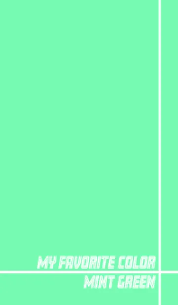 [LINE着せ替え] My favorite color_mint greenの画像1