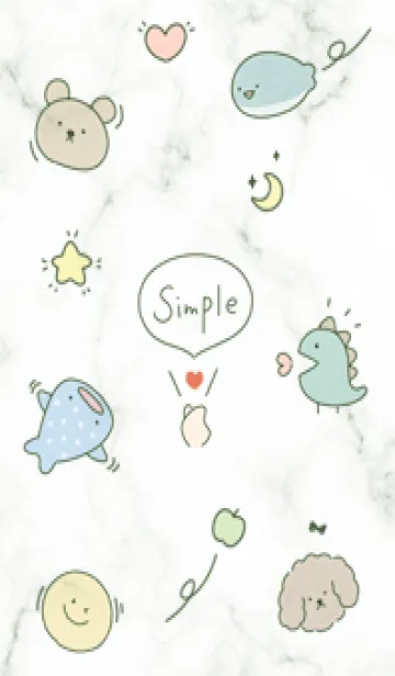 [LINE着せ替え] green♡シンプルラフ07_1の画像1