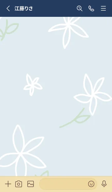 [LINE着せ替え] 花 シンプル 可愛い12の画像2