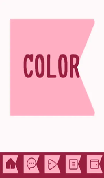 [LINE着せ替え] pink color O39の画像1