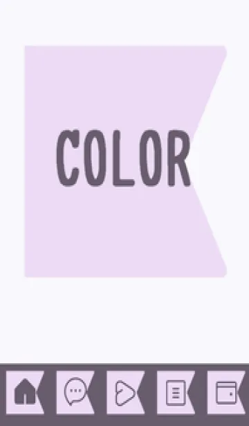 [LINE着せ替え] purple color O37の画像1