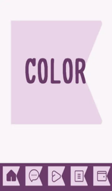 [LINE着せ替え] purple color O38の画像1