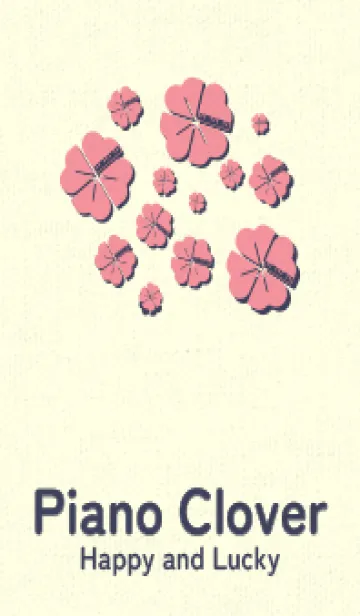 [LINE着せ替え] Piano clover キューピッドピンクの画像1