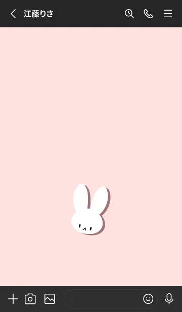 [LINE着せ替え] ホワイト ラビット 237の画像2