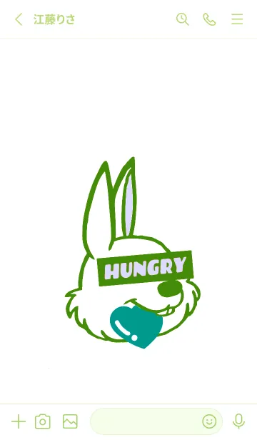 [LINE着せ替え] ハングリーラビット .1の画像2