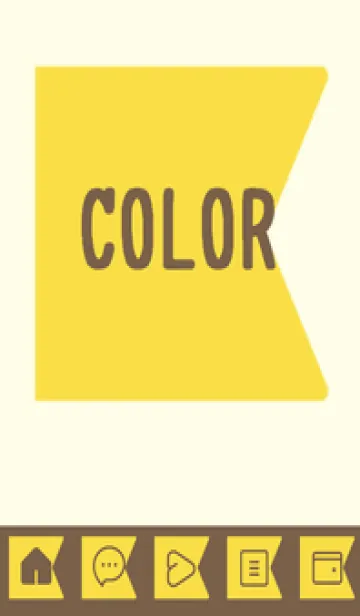 [LINE着せ替え] yellow color O37の画像1