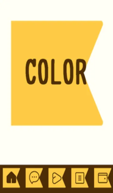 [LINE着せ替え] yellow color O38の画像1