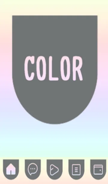 [LINE着せ替え] bw color rainbow W01の画像1