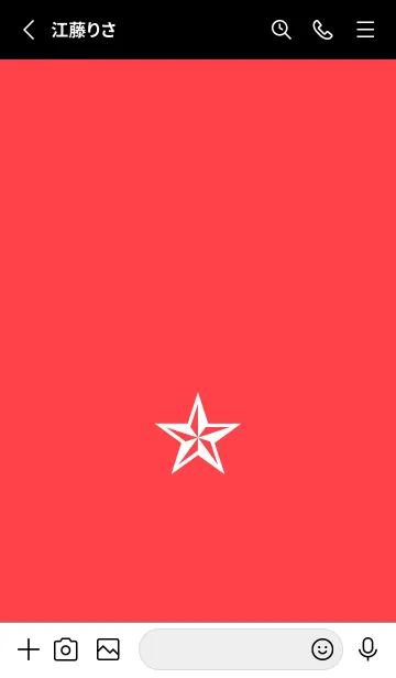 [LINE着せ替え] シンプル ロック スター _41の画像2