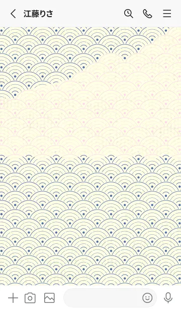 [LINE着せ替え] 和音 青海波&fermata  ラベンダーブルーの画像2