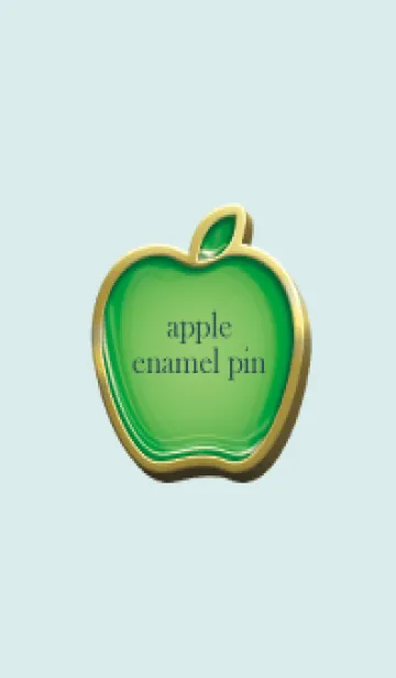 [LINE着せ替え] apple green & red Enamel Pin 36の画像1