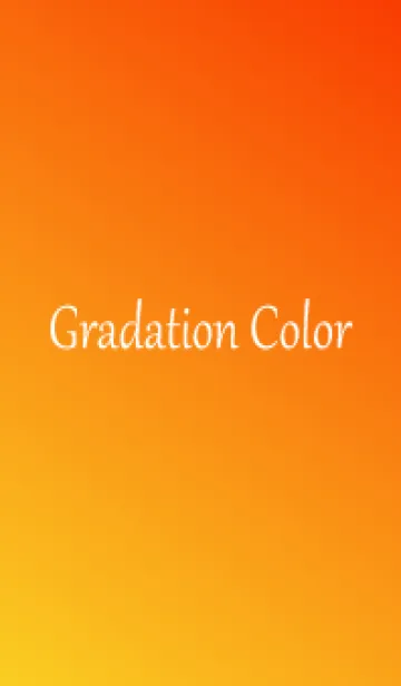 [LINE着せ替え] Gradation Color *Orange 5*の画像1