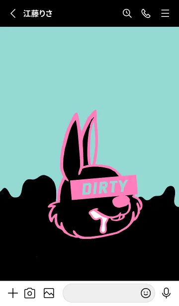 [LINE着せ替え] ダーティ ラビット 238の画像2