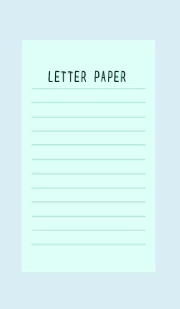 [LINE着せ替え] カラー便箋/ライトブルー/ホワイト/黄色の画像1