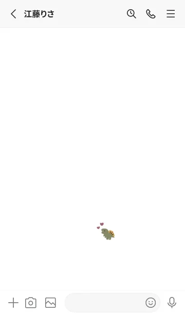 [LINE着せ替え] ホワイト×くすみ恐竜。の画像2