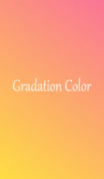 [LINE着せ替え] Gradation Color *Yellow&Pink*の画像1