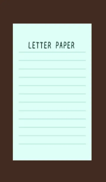 [LINE着せ替え] カラー便箋/ライトブルー/ディープブラウンの画像1