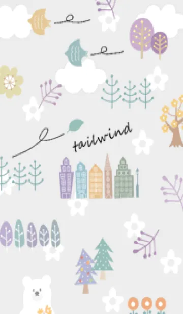 [LINE着せ替え] Gray♡追い風01_1の画像1