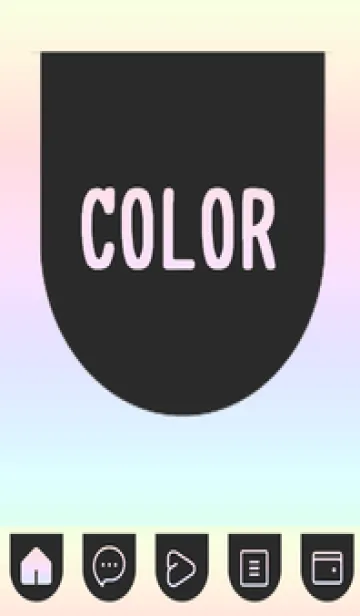[LINE着せ替え] bw color rainbow W03の画像1