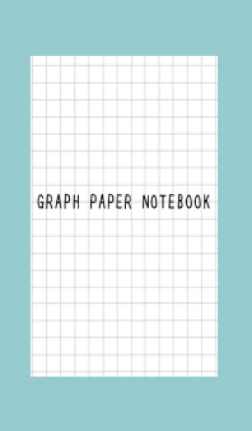 [LINE着せ替え] 方眼紙の着せかえ/黒線/くすみミントの画像1