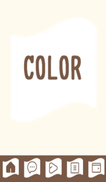 [LINE着せ替え] beige color P39の画像1