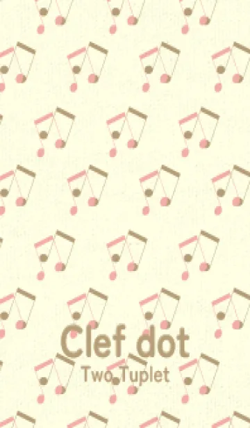 [LINE着せ替え] 2連符柄  珊瑚色の画像1