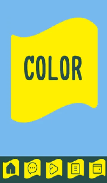 [LINE着せ替え] blue color P36の画像1