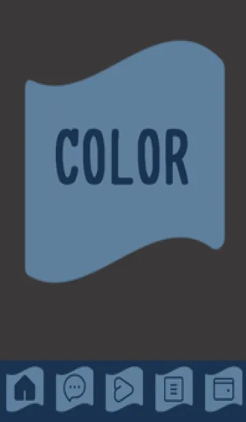 [LINE着せ替え] blue color P40の画像1