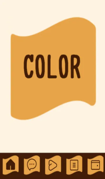 [LINE着せ替え] brown color P39の画像1