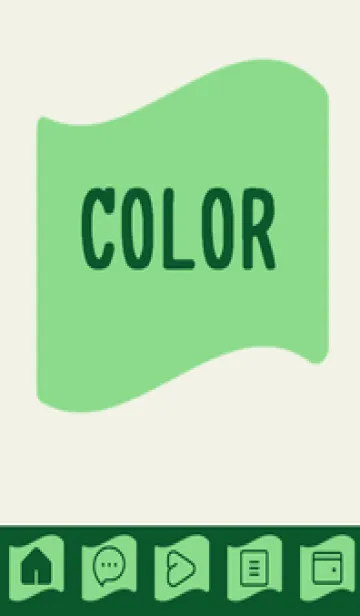 [LINE着せ替え] green color P71の画像1