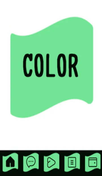 [LINE着せ替え] green color P72の画像1