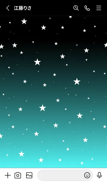 [LINE着せ替え] - Starry Sky Fog Blue -の画像2