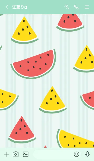 [LINE着せ替え] 大きいスイカ28の画像2