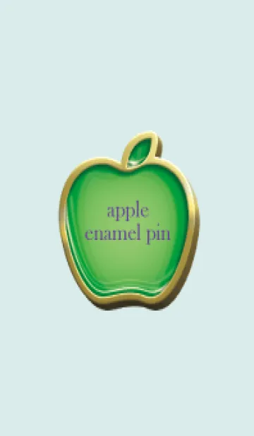 [LINE着せ替え] apple green & red Enamel Pin 37の画像1