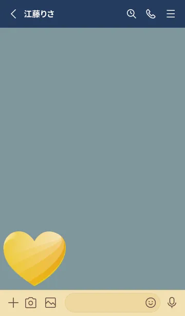 [LINE着せ替え] simple gradient heart 18の画像2