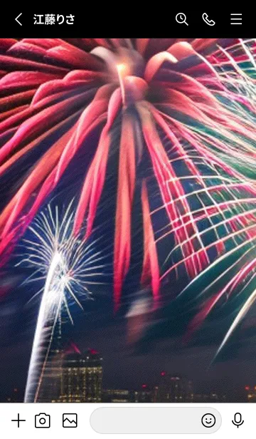 [LINE着せ替え] 夏夜のカケラ#JG23。の画像2