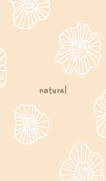 [LINE着せ替え] くすみカラー 白い線の花18の画像1