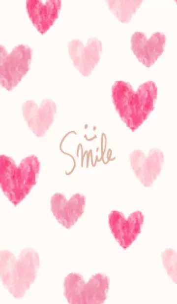 [LINE着せ替え] 大人 水彩 ハート10の画像1