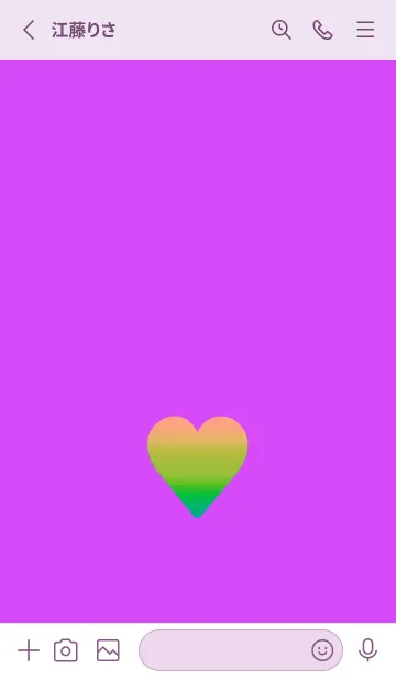 [LINE着せ替え] グラデーション ハート 13の画像2