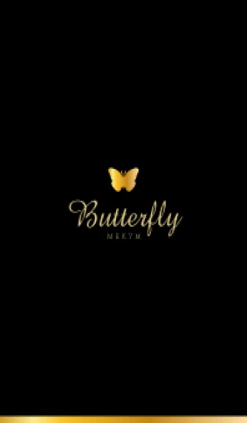 [LINE着せ替え] Gold Butterfly-MEKYM 14の画像1