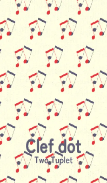 [LINE着せ替え] 2連符柄  シグナルレッドの画像1