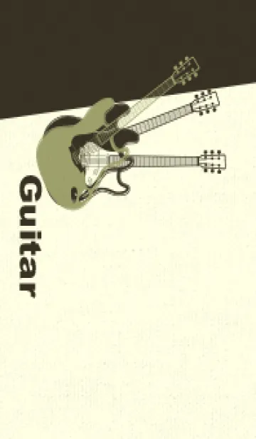 [LINE着せ替え] エレキギター Line  柳茶の画像1