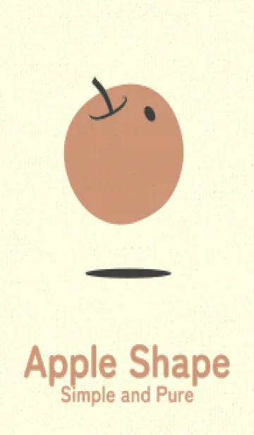 [LINE着せ替え] りんご型のきせかえ 黒柿色の画像1