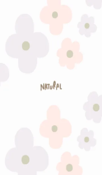 [LINE着せ替え] 2色の花 くすみカラー21の画像1