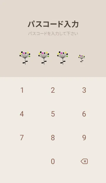 [LINE着せ替え] 北欧デザインライフ森・ベージュ2の画像4