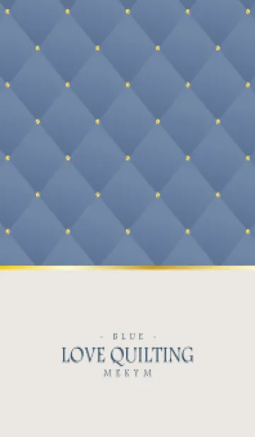[LINE着せ替え] LOVE QUILTING - DUSKY BLUE 15の画像1
