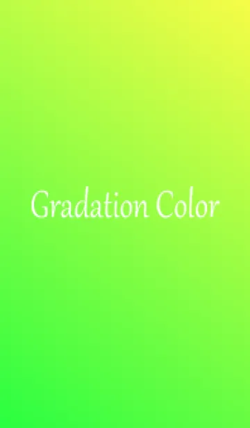 [LINE着せ替え] Gradation Color *Green&Yellow 3*の画像1