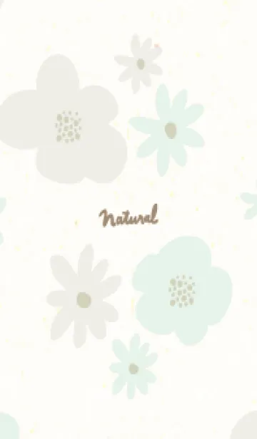 [LINE着せ替え] 2色のかわいい花22の画像1