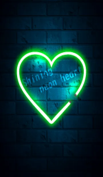 [LINE着せ替え] Shining neon heart 33の画像1