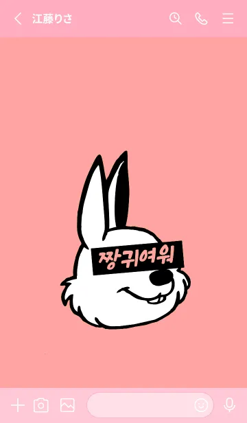 [LINE着せ替え] コリアン ラビット 82の画像2